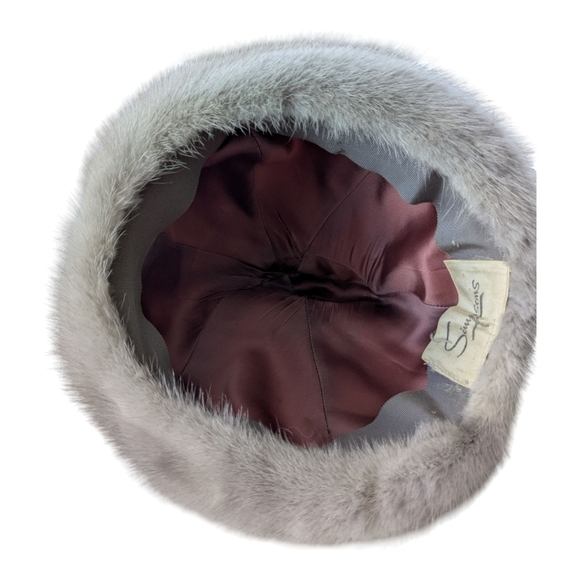 Simpsons Canada Vintage Women's Fur Pillbox Hat - Picture 5 of 6